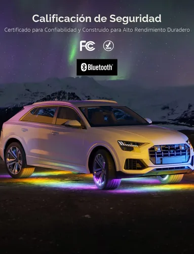 Vista 8 de Govee Luces de coche Underglow, 4 piezas, RGBIC, luces LED inteligentes
