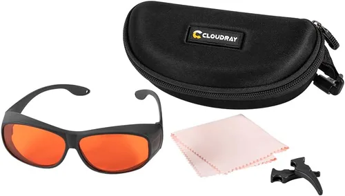 Vista 5 de Cloudray Gafas protectoras del CE de los vidrios de seguridad del laser 1064nm 532nm 355nm OD7+ para la soldadura de mano de la fibra