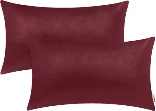 Vista 36 de BRAWARM Fundas de almohada de cuero sintético de 16 x 16 pulgadas - Juego de 2 fundas de almohada de cuero negro, fundas de almohada de cuero teñido