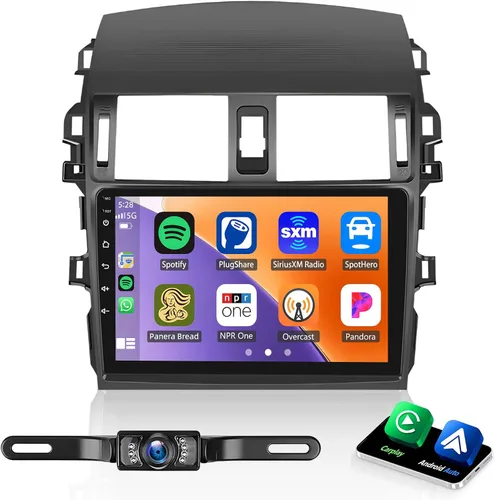 Vista 7 de Radio de coche para Toyota Corolla 2009-2013 9 pulgadas IPS pantalla táctil estéreo de coche con Carplay inalámbrico/Android Auto, Bluetooth