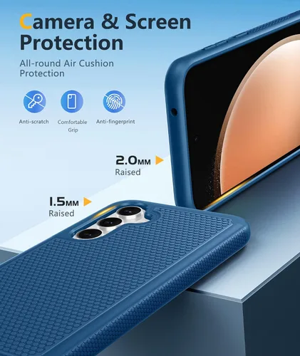 Vista 650 de FNTCASE Funda para iPhone 17 Pro: Fundas delgadas translúcidas de color azul claro compatibles con MagSafe, protección completa de la cámara
