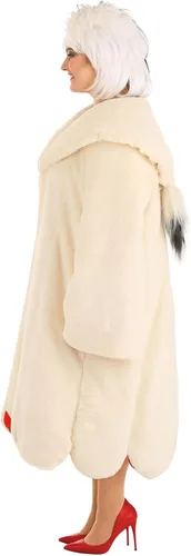 Vista 8 de Disfraz de abrigo de Cruella De Vil de talla grande para mujer
