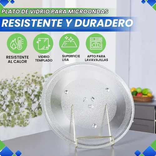 Vista 2 de Placa de repuesto para microondas de 13.5 pulgadas, se adapta a 5304464116 Frigidaire, placa giratoria de vidrio para microondas de repuesto exacto