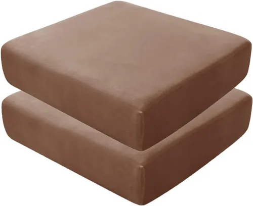 Vista 65 de Fundas de asiento de terciopelo ultra suave, fundas de cojín de asiento suave SOFE fundas de sofá con parte inferior elástica lavable funda