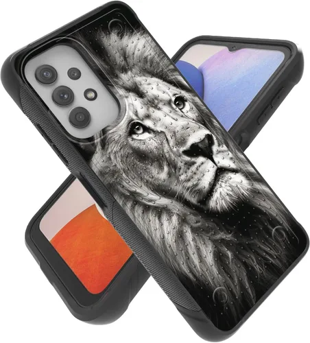 Vista 31 de Funda para Samsung A32 5G, Galalxy A32 5G, resistente a prueba de golpes, policarbonato duro + funda protectora de silicona suave TPU flexible
