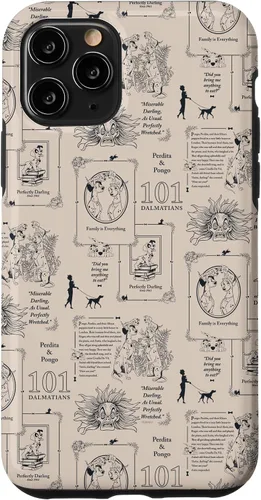 Vista 27 de Funda con estampado de libro vintage para iPhone 16 Disney 101 Dálmatas