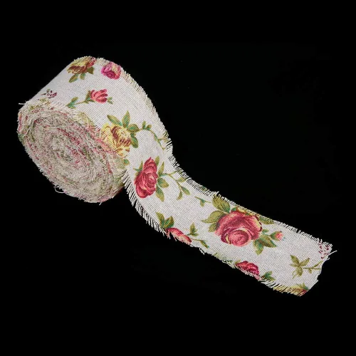 Vista 7 de Cinta de yute, elegante cinta de arpillera natural, para decoración de ropa para decoración del hogar