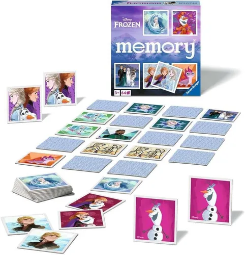 Vista 3 de Ravensburger Disney Frozen Memory Game – Pares de fotos a juego para niños a partir de 3 años – Juguete educativo para niños