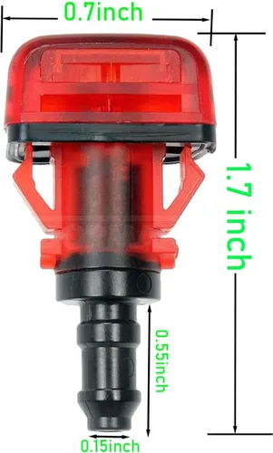 Vista 3 de Boquilla para limpiaparabrisas trasero compatible con H-onda Pilot MK2 EX EX-L LX Touring 2009 2010 2011 2012 2013 2014 2015