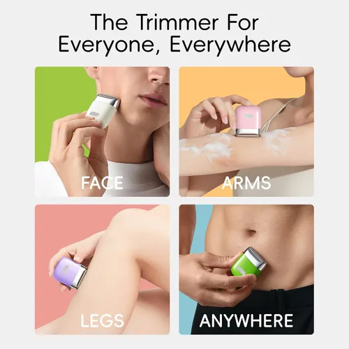 Vista 5 de yoose - Maquinillas de afeitar eléctricas para mujer, recortadora de bikini IPX7 para mujer (USB-C, peine recortador, múltiples modos de afeitado)