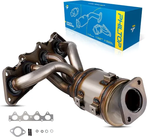 Vista 38 de PHILTOP Convertidor Catalítico de Ajuste Directo para Murano 2009 2010 2011 2012 2013 2014 3.5L, Cáscara de Acero Inoxidable Aluminio 203-1010