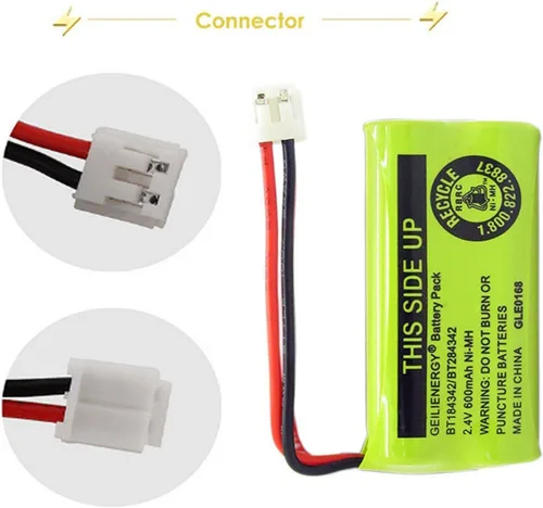 Vista 4 de BT184342 BT284342 - Batería recargable para teléfono compatible con AT&T BT18433 BT28433 BT-8300 BT1011 BT1018 Vtech
