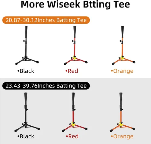 Vista 9 de 23.5 to 39.76 Inches Baseball Tee for Kids, Batting Tees for Baseball with Carry Bag, Portable Stable Tanner Tee, Baseball Training Equipment Aged