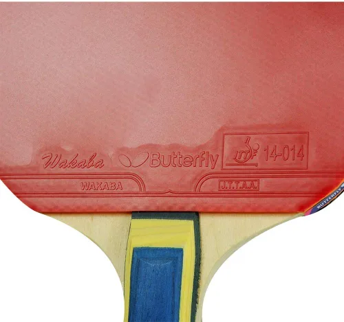 Vista 5 de Butterfly Wakaba Shakehand - Raqueta de tenis de mesa Serie Japón Control excepcional con velocidad y giro confiables Recomendado