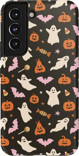 Vista 412 de Casely Funda para Galaxy S9 Postura de cadáver Yoga de esqueleto Diseño protector delgado esencial de doble capa