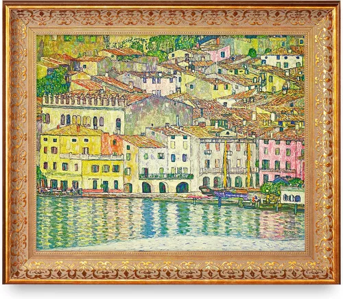 Vista 71 de A&T ARTWORK Avenue to Schloss Kammer por Gustav Klimt. Las reproducciones de arte clásico del mundo, impresiones en lienzo giclée para decoración
