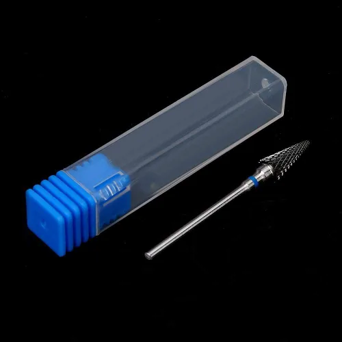 Vista 7 de Pongnas Broca de uñas de acero de tungsteno, brocas de manicura para manicura, pedicura eléctrica, accesorios para cabezal de molienda (azul)