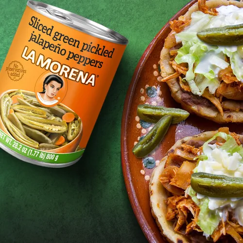 Vista 4 de La Morena Pimientos jalapeños en rodajas, 28 onzas (1 unidad) (el embalaje puede variar)