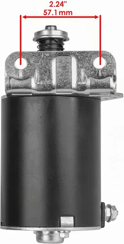 Vista 3 de Caltric Motor de arranque compatible con John Deere E120 E130 E140 E150 E160 E170 MIA13038 / engranaje de acero de 15 dientes