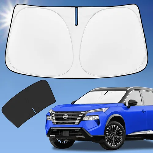 Vista 92 de Parasol de 4 capas para parabrisas, ajuste personalizado, tela 240T