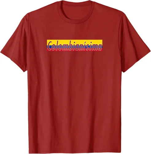 Vista 60 de Camisas Colombianisima Colombia para mujer Bandera de Colombia, Negro, S