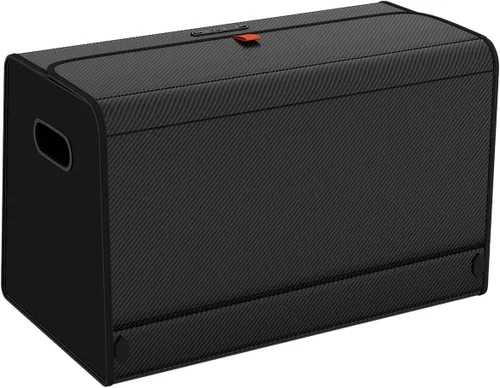 Vista 6 de GMQ Organizador de maletero de automóvil para SUV, organizadores de automóvil y almacenamiento con almacenamiento plegable, tapa magnética de gran