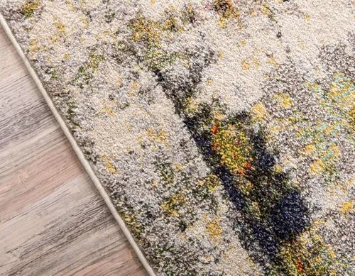 Vista 11 de Tapete abstracto Unique Loom, colección Estrella, moderno, multiárea, Polipropileno, Gris