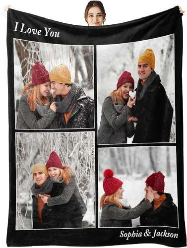 Vista 74 de Manta personalizada con imagen, manta personalizada con texto de fotos, manta de fotos personalizada para amiga, mamá y papá, regalos personalizados