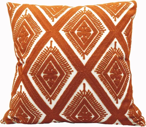 Vista 22 de Alysheer Fundas de almohada decorativas bordadas a cuadros 18"x 18", juego de 2, fundas de almohada de algodón con patrón tuftado de cuadros