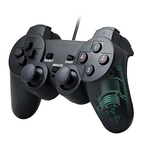 Vista 2 de QUMOX Wired USB Gamepad Game Gaming Controller Joypad Joystick for PC Computer Laptop