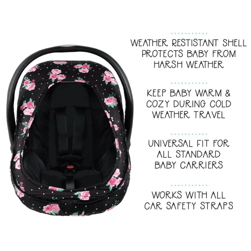 Vista 3 de The Peanutshell Funda de asiento de automóvil – Fundas protectoras para bebé, accesorios fáciles de limpiar, resistente a la intemperie, asiento