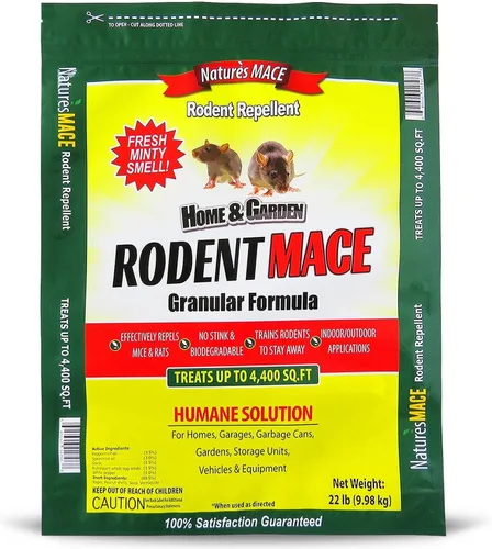 Vista 9 de Nature's MACE Repelente de roedores de 2.5 libras, cubre 440 pies cuadrados, repele ratones y ratas, mantiene a ratones, ratas y roedores fuera