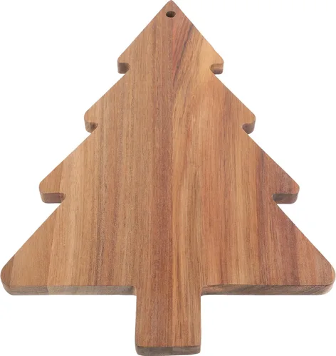 Vista 9 de COHEALI Tabla de cortar de madera con forma de árbol de Navidad tablas de charcutería tablas de cortar bandeja de alimentos pan de queso, pizza