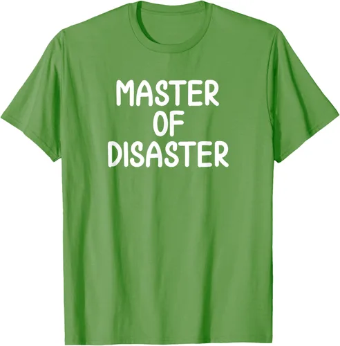 Vista 15 de Camiseta divertida con texto en inglés "Master Of Disaster