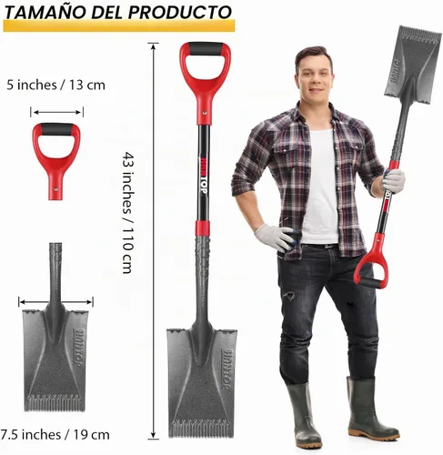 Vista 2 de Pala de jardín Sharp Blade Pala plana para jardinería y bordes