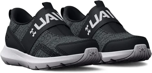 Vista 5 de Under Armour Tenis unisex para niños Surge 3 sin cordones para correr