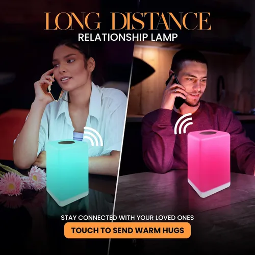 Vista 7 de Lámpara de Amistad FriendLi por Filimin - Requiere Suscripción Wi-Fi, Luz LED Táctil de Larga Distancia, Regalo para Mejor Amigo, Relación, Familia