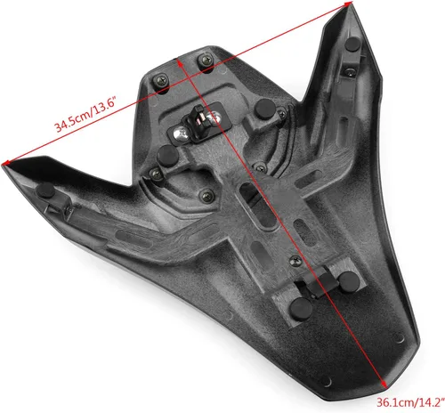 Vista 4 de Cubierta de carenado de asiento trasero ABS para KAWASAKI Z900, Z900 ABS 2017-2023 negro
