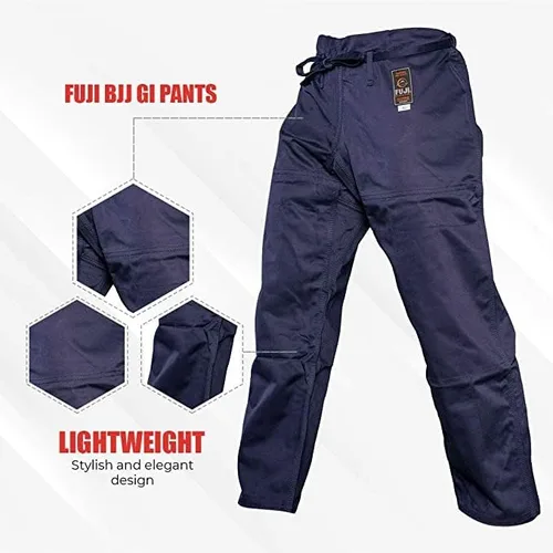 Vista 9 de FUJI BJJ Gi - Pantalones de algodón de alta calidad Jiu-Jitsu con cordones planos