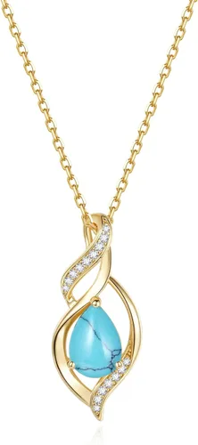 Vista 34 de FANCIME Collar de piedra natal para mujer, regalo de cumpleaños para ella 10 - Ópalo