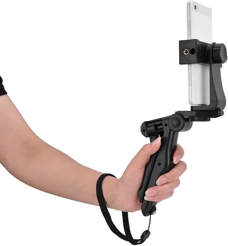 Vista 8 de Soporte de clip para teléfono celular, trípode resistente compatible con iPhone, teléfonos inteligentes, para trípode resistente, para trípode