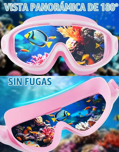 Vista 4 de WIN.MAX Paquete de 2 gafas de natación antiniebla, anti rayos UV, visión transparente para hombres, mujeres, niños y niñas, gafas de natación