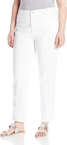 Vista 101 de Gloria Vanderbilt - Pantalones de mezclilla Amanda clásicos de tiro alto y pierna cónica petite para mujer Begonia Bloom