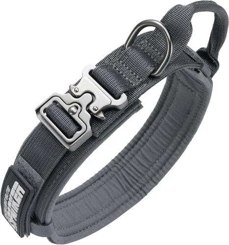 Vista 17 de EXCELLENT ELITE SPANKER Collar de nailon para cachorro, ajustable, suave, acolchado, resistente, hebilla de liberación rápida, ligero, sin Negro
