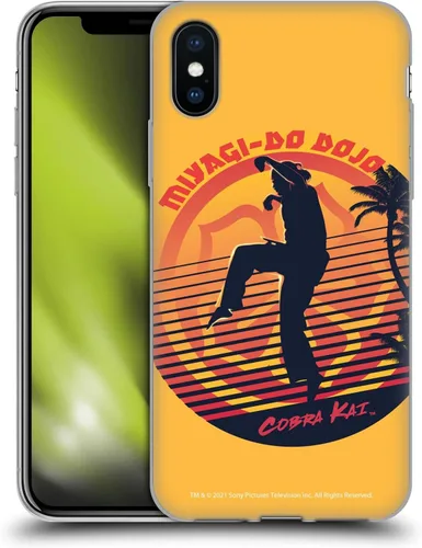 Vista 42 de Head Case Designs Funda de gel suave con licencia oficial de Cobra Kai Eagle Fang Logo Key Art compatible con Apple iPhone 7 Plus/iPhone 8 Plus