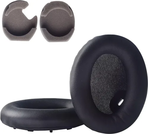 Vista 9 de WH1000XM4 - Juego de almohadillas de espuma viscoelástica compatible con auriculares Sony WH-1000XM4 (negro)