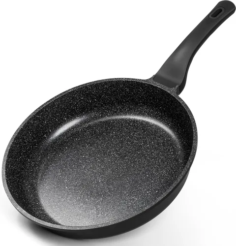 Vista 10 de MICHELANGELO Sartén antiadherente – Sartén pequeña antiadherente de 8 pulgadas con mango de silicona Fácil de limpiar, compatible con todas