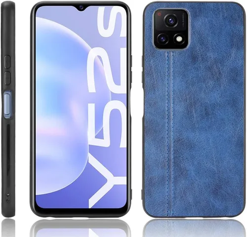 Vista 150 de Funda para Vivo iQOO Z1x 5G, funda para Vivo iQOO Z1x 5G Funda de piel sintética con funda 3 en 1, color azul