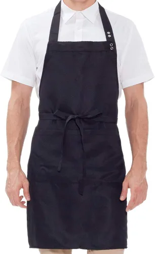 Vista 2 de BE THE CHEF Pack de 2 botones ajustables con 2 bolsillos para restaurante, cafetería, cocina, chef, camarero, camarera