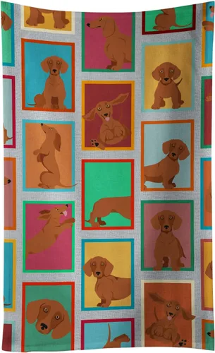Vista 33 de Caroline's Treasures MLM1160KTWL - Lots of Red Siberian Husky - Toalla de cocina para invitados, toalla de baño decorativa para cara, té, paño